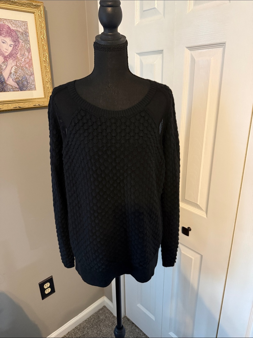 French Connection Knit/Mesh Sweater